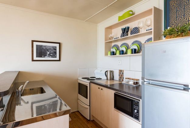 Self catering apartment kitchen