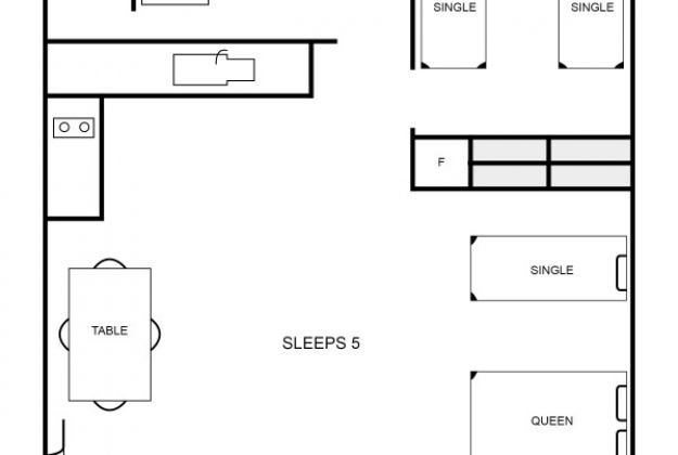 Periwinkle Family Apartment floorplan